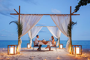 romantic couple honeymoon