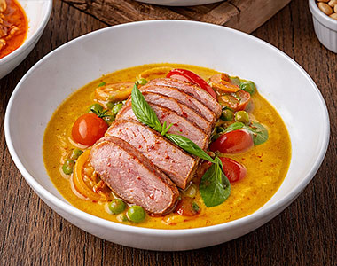 Gaeng Phed Ped Yang (เเกงเผ็ดเป็ดย่าง)