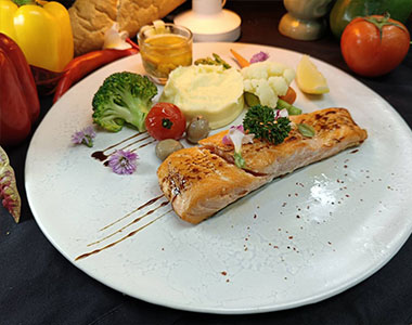 Chargrilled Salmon Fillet - Angle 2