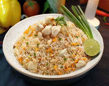 Khao Pad Goong/Gai/Moo (ข้าวผัด กุ้ง/ไก่/หมู)