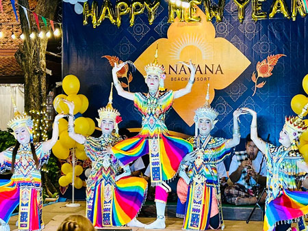 02-Manora Dancers On Stage At Anavana New Year's Eve 2024 Fiesta