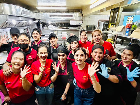 Anavana Kitchen & Wait Staff Posing For Photo