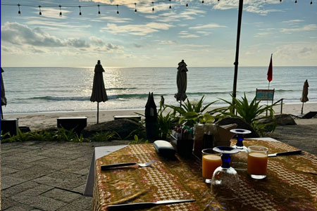 Looking Out At Sea From Anavana Beachside Restaurant & Bar