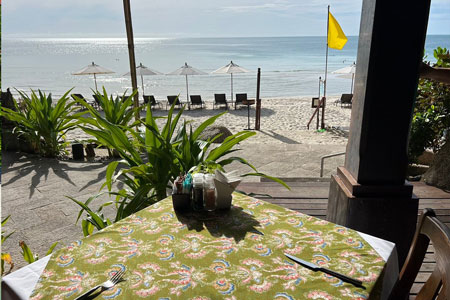 Early Morning Beach View From Anavana Beachside Restaurant & Bar