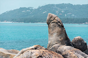 big grandfather rock at Koh Samui, Thailand